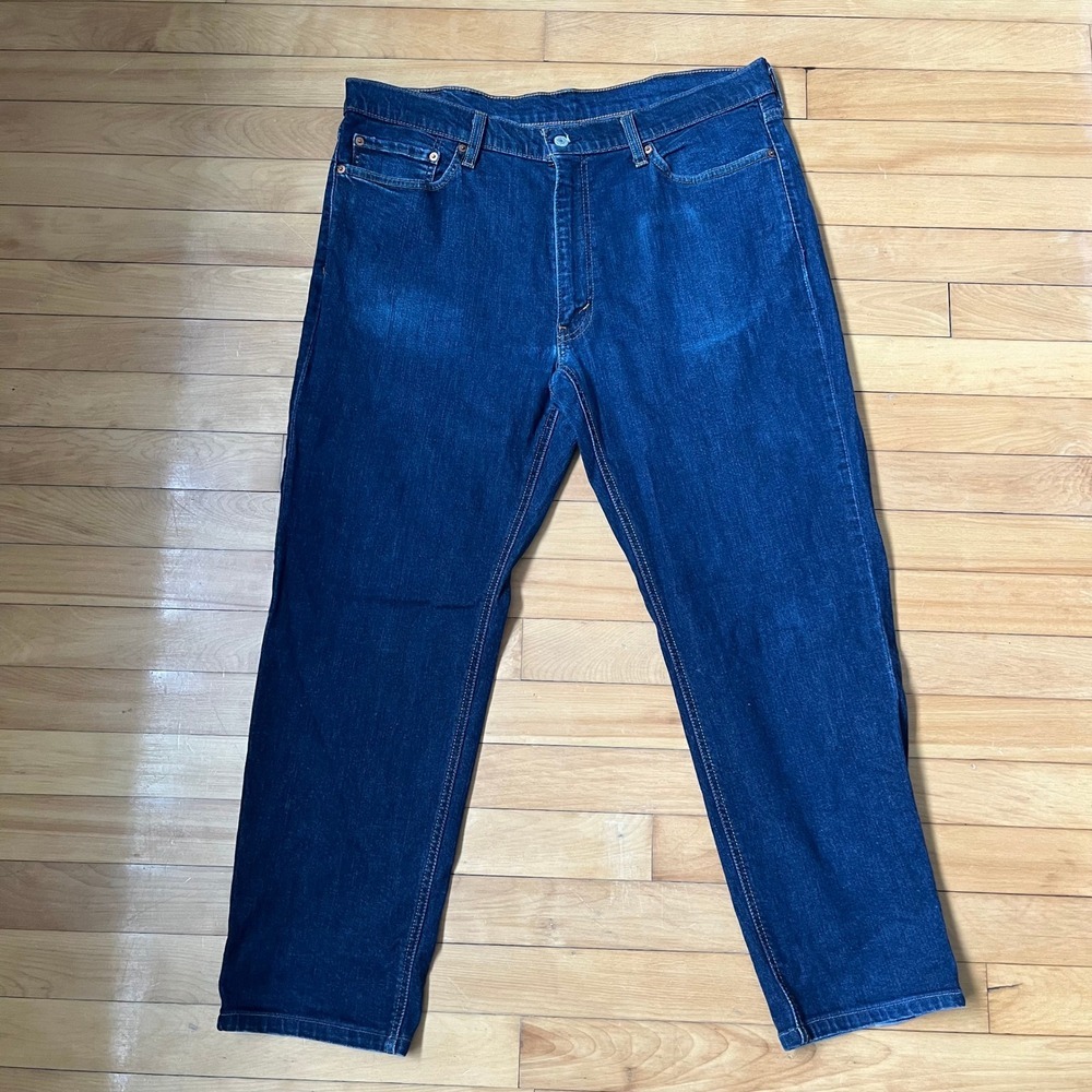 Levis 541 Athletic Taper Jeans Mens 38x32 Dark Indigo Blue Denim Pants